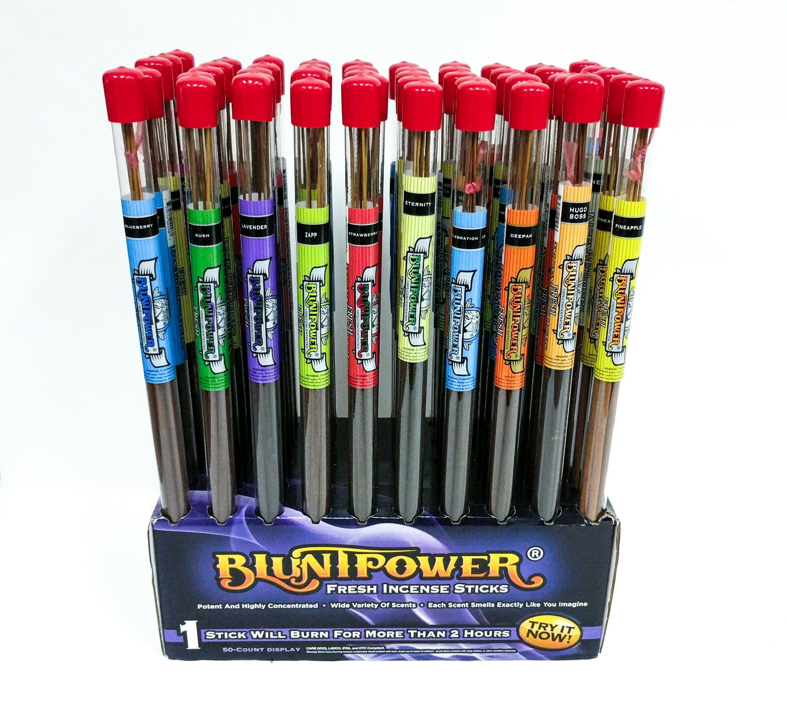 Blunt Power Long 17" Incense Sticks Air Freshener, 2 Hour Burn, 5-7ct YOU CHOOSE gallery