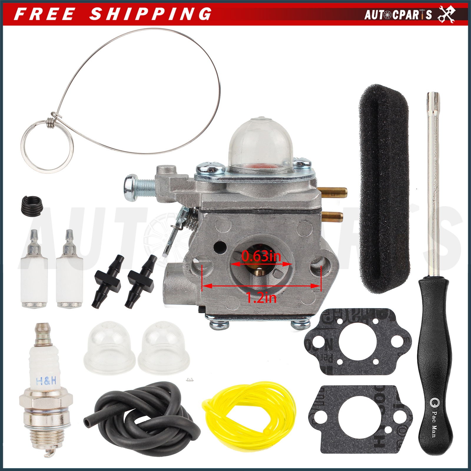 Bolens BL160 41BD170G965 Gas String Trimmers Carburetor Carb Part 753-06190 gallery