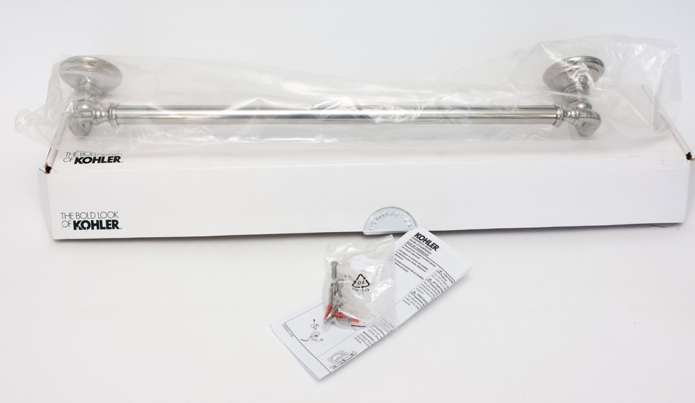 Kohler Artifacts 72568-SN 24" Wall Mounted Towel Bar Bathroom Polished Nickel