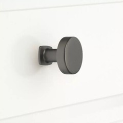 Pride Decor, 1-1/4 Inch Diameter (32mm) Flat Top Knobs, Manhattan Cabinet Knob.