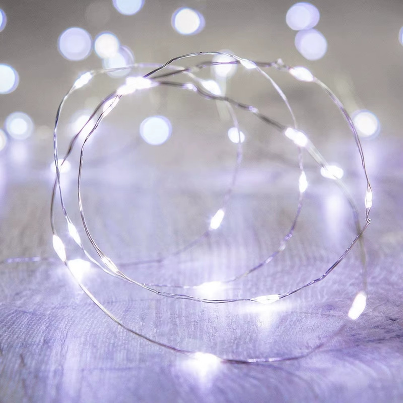 10/20/30M USB LED String Lights Copper Silver Wire Garland Light Waterproof Fair gallery