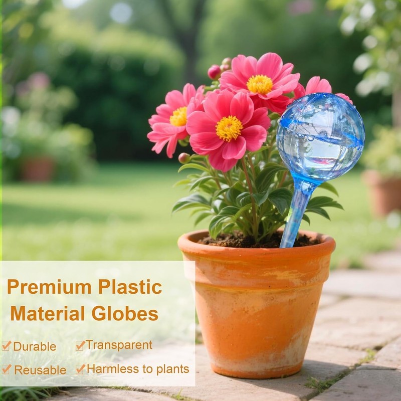 Automatic Watering Globes - 10Pcs for Perfect Plant Care and Water Conservation gallery