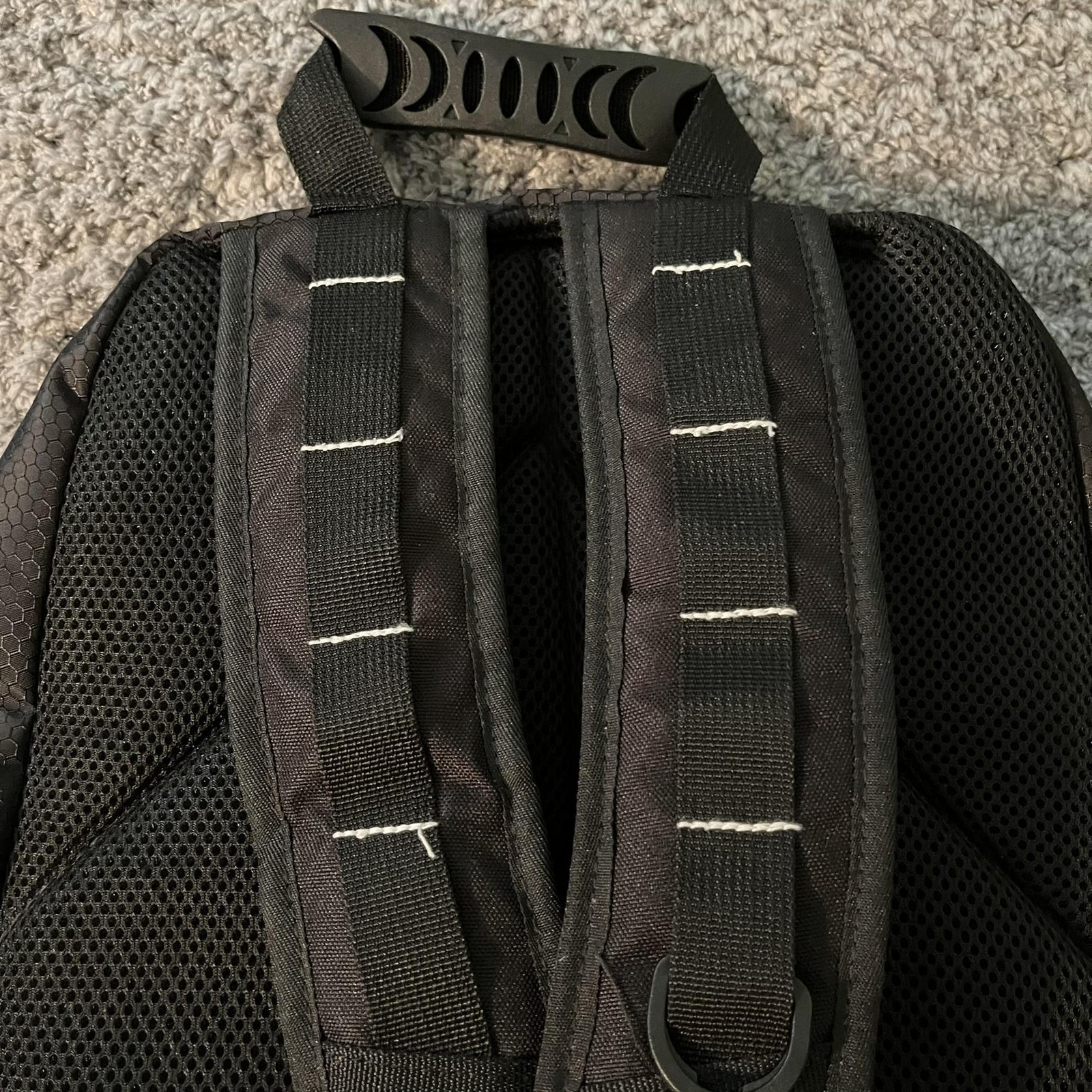 EASTSPORT Backpack One Size Black External Pockets Padded Straps Zip Fastener 2
