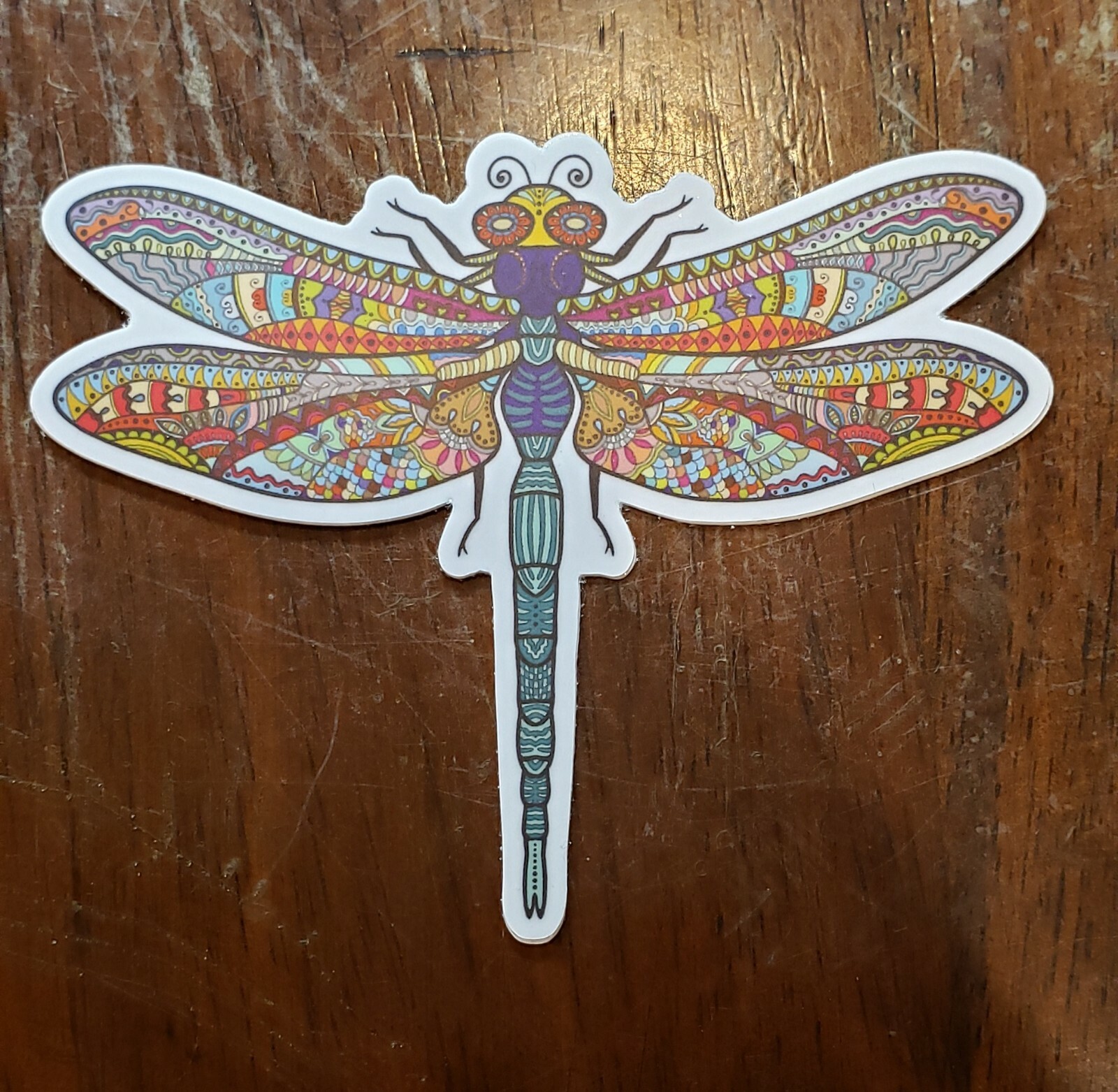 BOHO DRAGONFLY COLORFUL DIE CUT Sticker Vinyl 3 inch UV WEATHER RESISTANT gallery