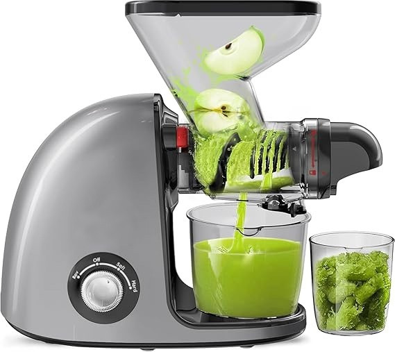 Cold Press Juicer Machine Gen 2, High Yield, Quiet Motor, Easy Clean, Gray gallery