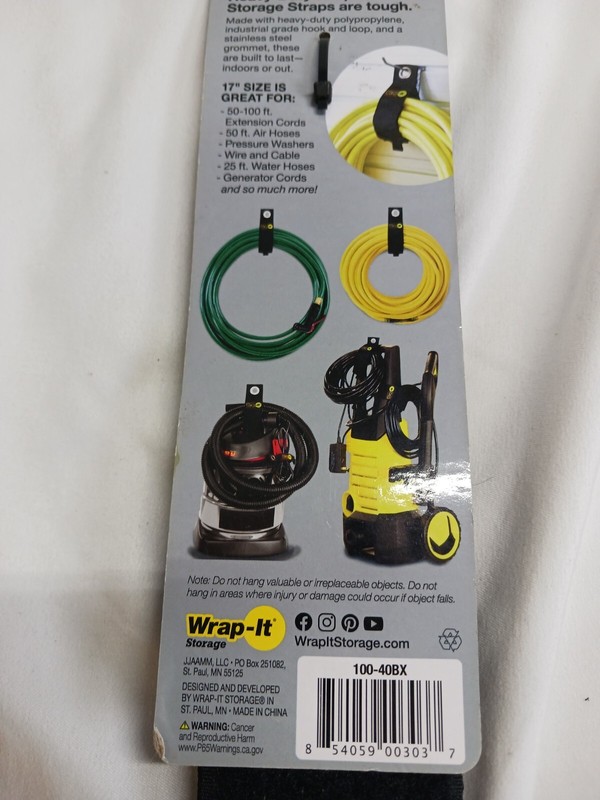 Wrap-It Bundling Strap Black Jumbo 17” Heavy Duty Storage Wrap New gallery