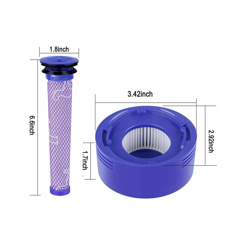 4Pcs Pre&Post Replacement Filters For Dyson V7/V8 Animal Absolute Vacuum Cleaner gallery