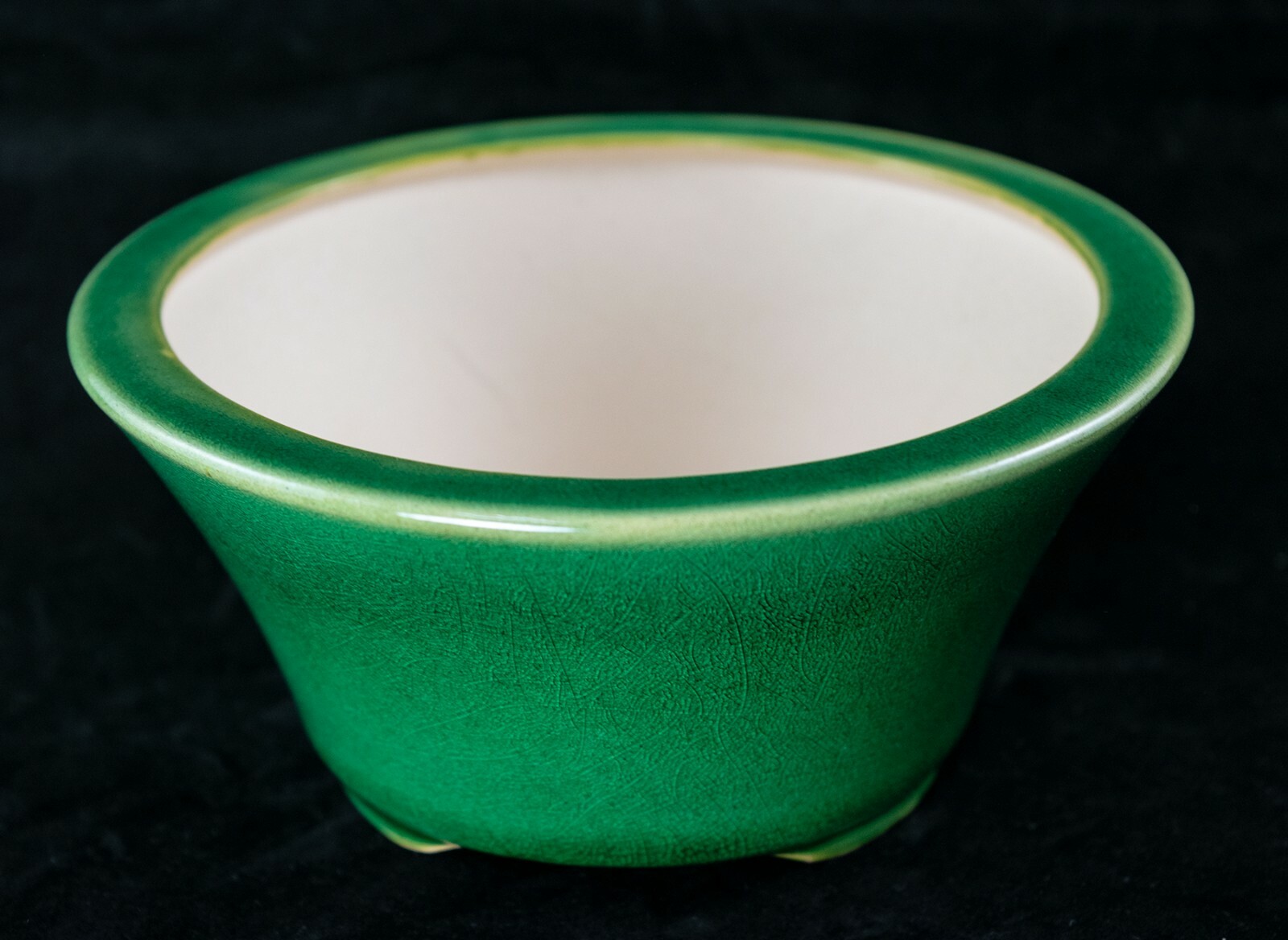 Fine Round Green Cactus & Succulent, Shohin Bonsai Pot + Mesh - 5.5"x 5.5"x 2.5" gallery