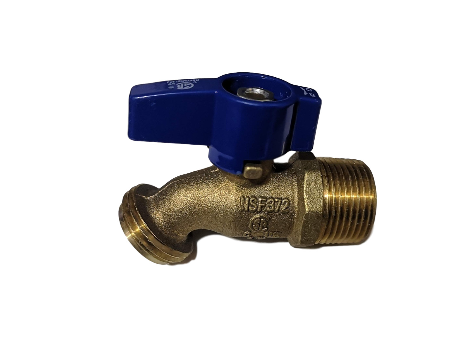 5 - 3/4 MALE THREADED HOSE BIBB NOKINK, WATER, OIL 125 PSI (LEAD FREE BRASS) gallery