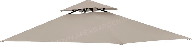 5FT x 8FT Double Tiered Replacement Canopy Grill BBQ Gazebo Roof Top, for Gaz... gallery