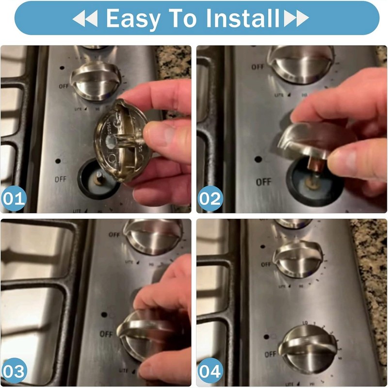 5 Pack WB03T10284 Oven Knobs Replacements for GE, 191D5100 Stove Knons For GE gallery