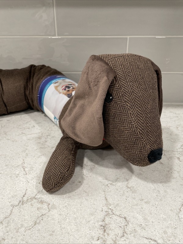 DOG 35” Door Draft Guard Wind Stopper HUMANE SOCIETY Dachshund Weighted 3lb NEW gallery