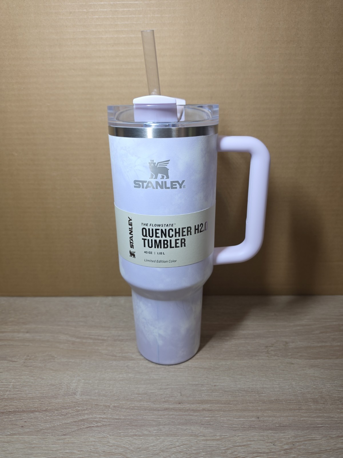 Stanley Quencher H2.0 FlowState Travel Tumbler. Purple Tie Dye. Limited Edition! gallery