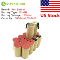 SOLDERING REQUIRED for Einhell 18V Battery CD AccuPack 18 Pro MBR180 PAS18 01015