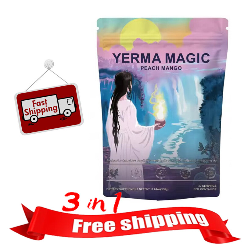 Yerma Magic Yerma Mate Instant Tea Powder - 30 Servings - Peach Mango Flavors gallery