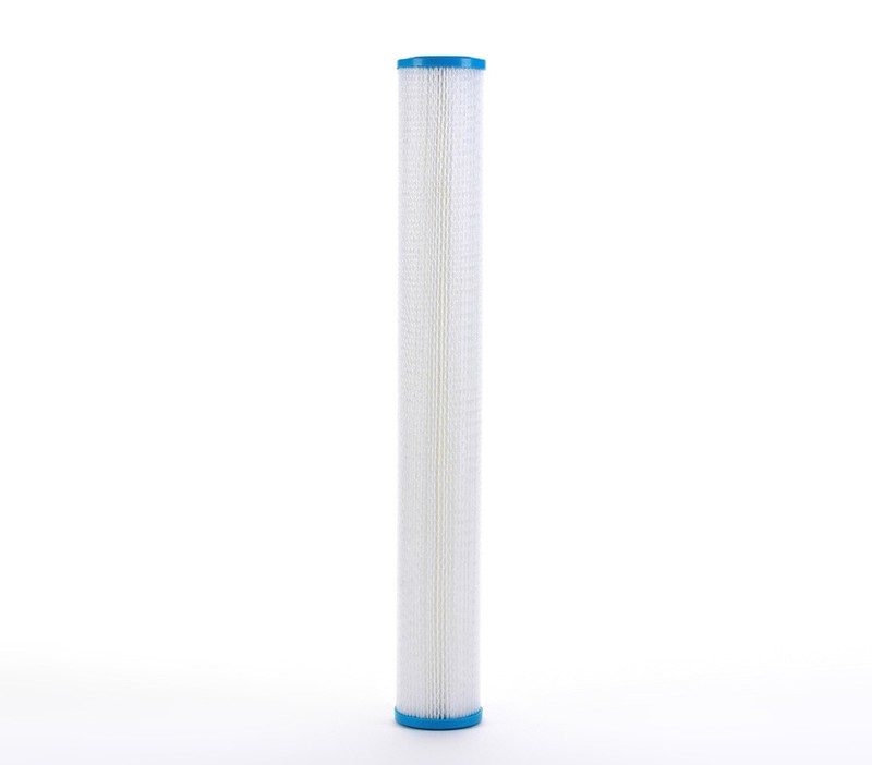 Polyester Pleated Sediment Water Filter, Washable & Reusable, 2.5" X 20", 10 μm gallery