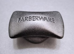 1 NEW – OEM Farberware Replacement Knob For Glass Lid Black Rectangle Shape