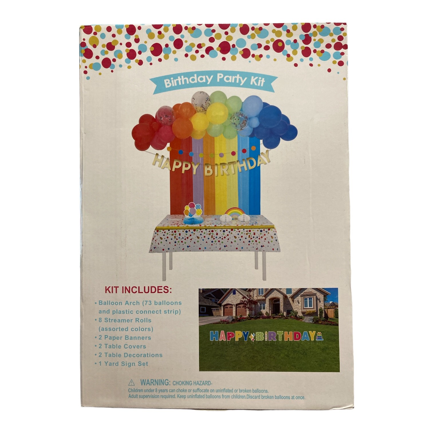 Birthday Party Decorating Kit, 88 Piece, Multicolor gallery