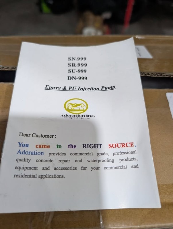 Grouting Pump EPOXY / POLYURETHANE FOAM INJECTION PUMP 110V 1300W for Concrete R gallery