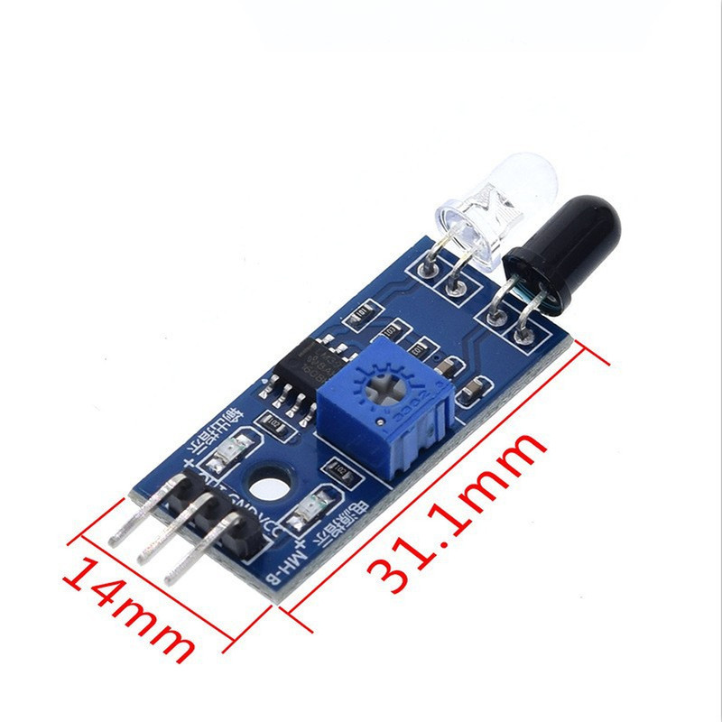 Compact Infrared Obstacle Detector 3.3V 5V 35deg for Small Robot Platforms gallery