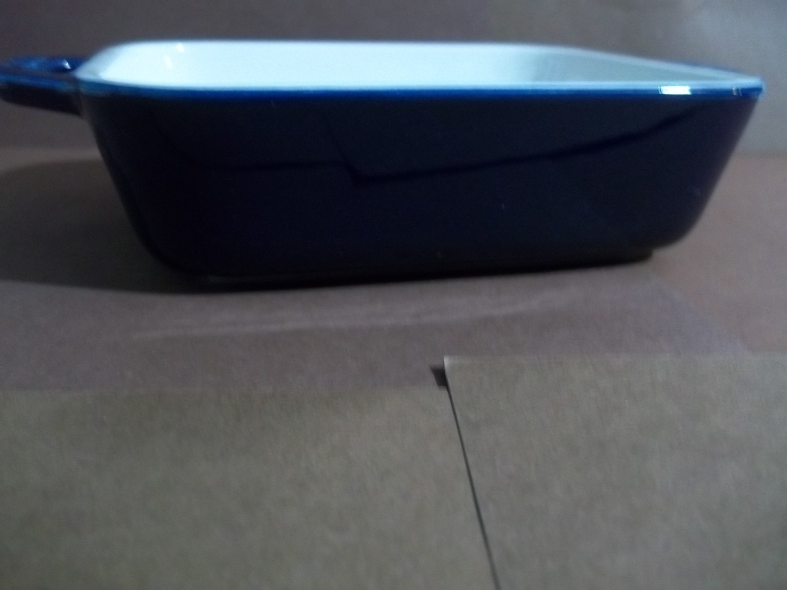 Straub Retangular Royal Blue Baking Dish: EUC: 7 3/8 by 4 3/4 inches gallery