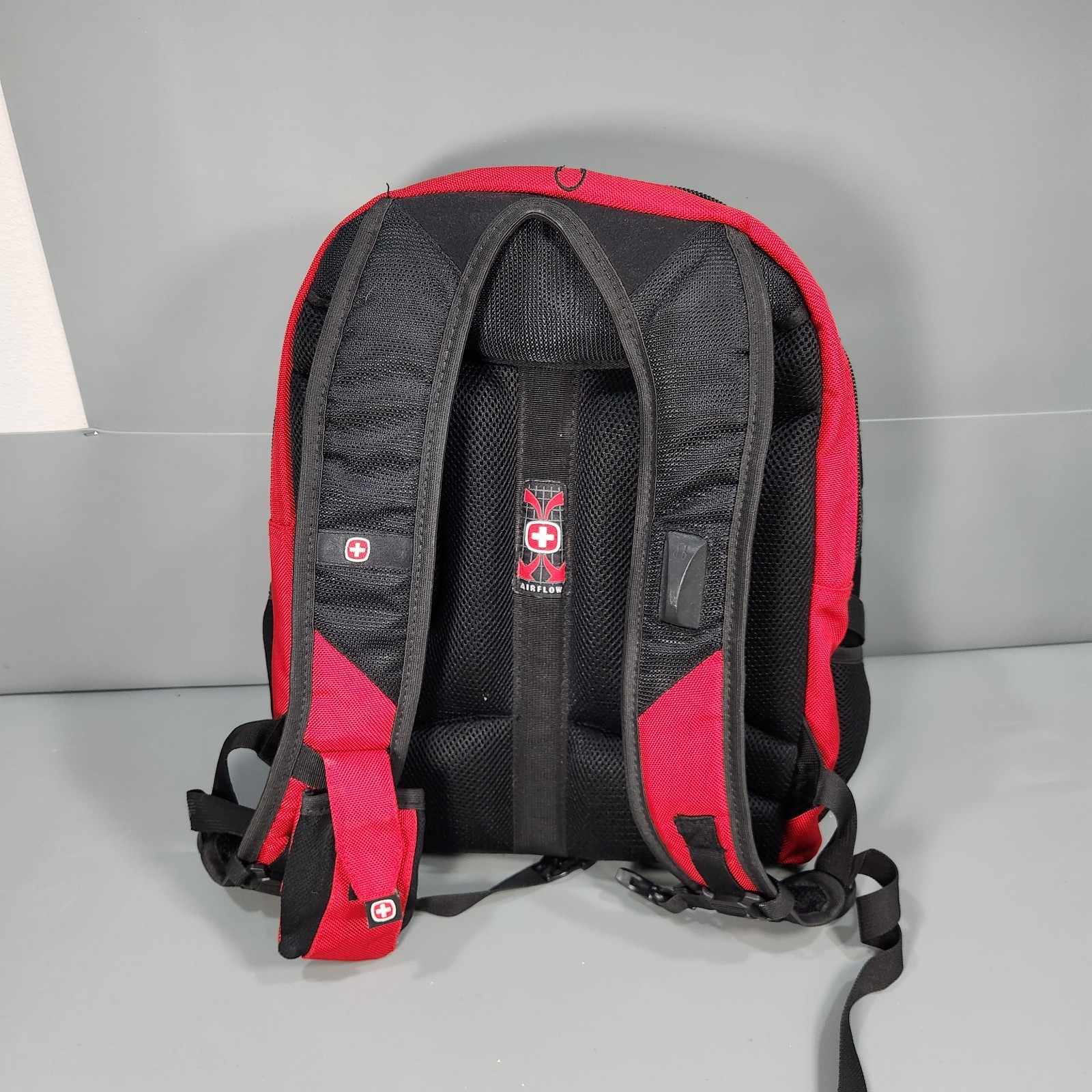SWISSGEAR 1900 ScanSmart Laptop Backpack Red/Black EUC 5