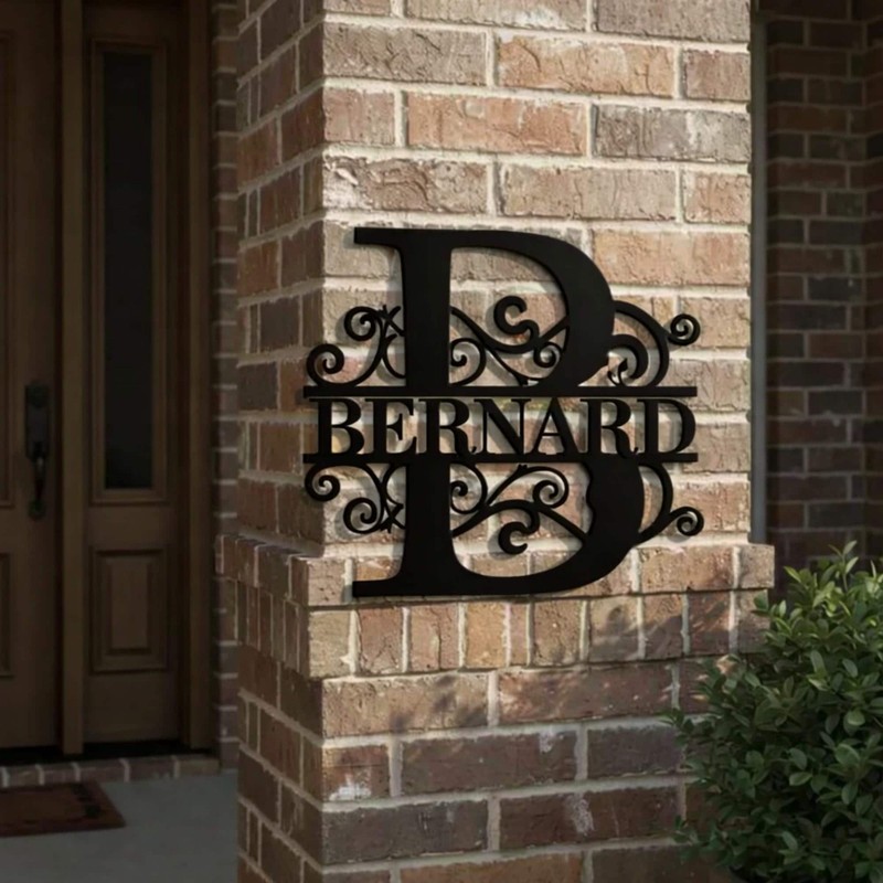 Custom Metal Sign, Personalized Monogram Name Wall Decor gallery