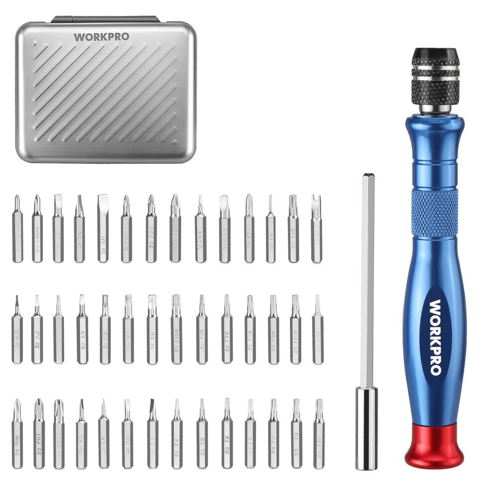 WORKPRO 44-in-1 Precision Screwdriver Set Manual Screwdriver 44 pcs S2 Steel Bit gallery