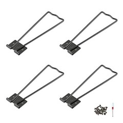 Jersvimc 4Pcs Black Frame Easel Back Stand, Iron Picture Holder Stand Metal
