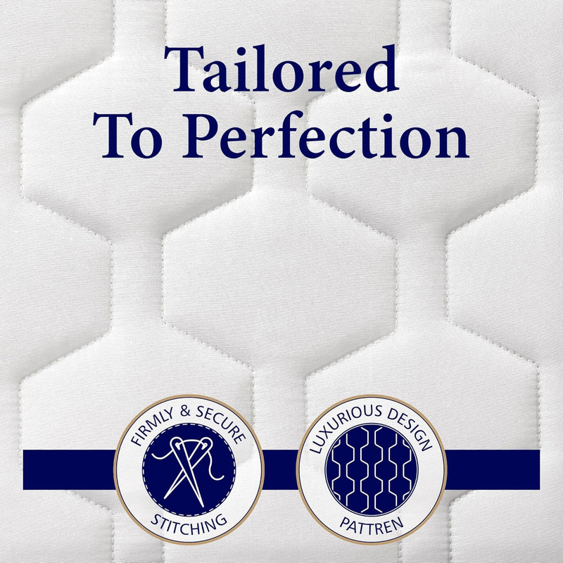 Hotel Collection Queen Size Mattress Pad - Thin, Lightweight, and Breathable Mat gallery