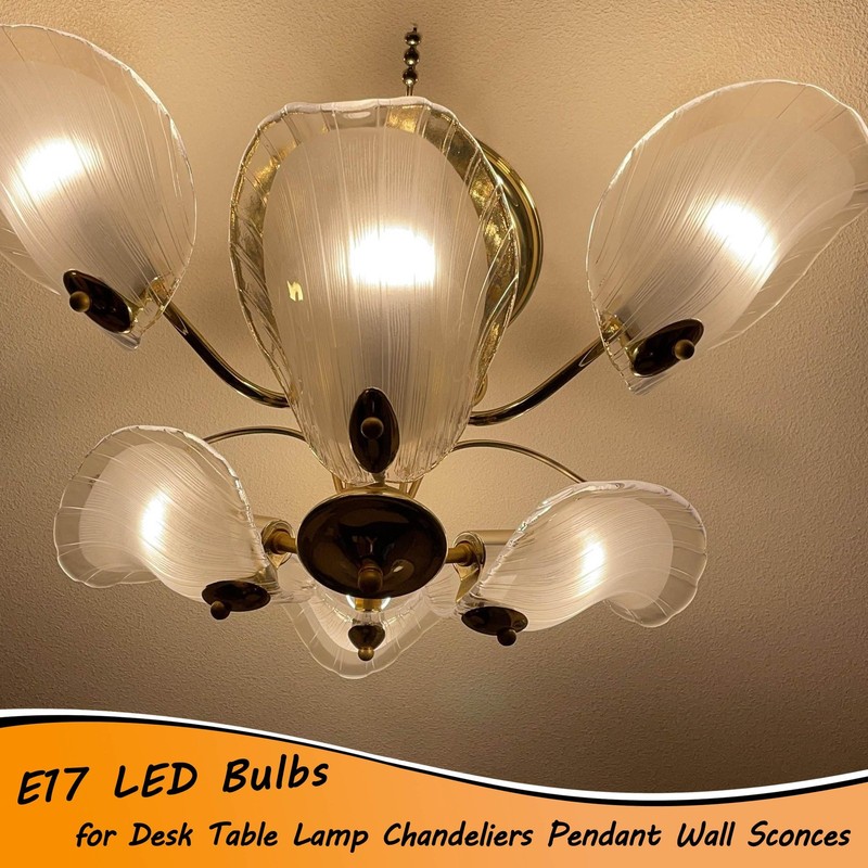 4 Pack E17 A15 G45 Globe Small Bulb 3000K Warm White AC120V 6W E17 Intermedia... gallery