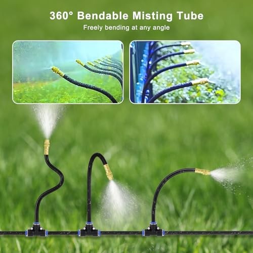 Automatic Drip Irrigation Kit - with Tool-Free Quick Connectors, 15 Copper 50FT gallery