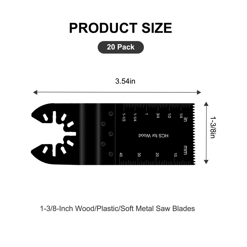 20XUniversal Saw Blades Oscillating Multi Tool Wood Metal Plastic Cut For Makita gallery