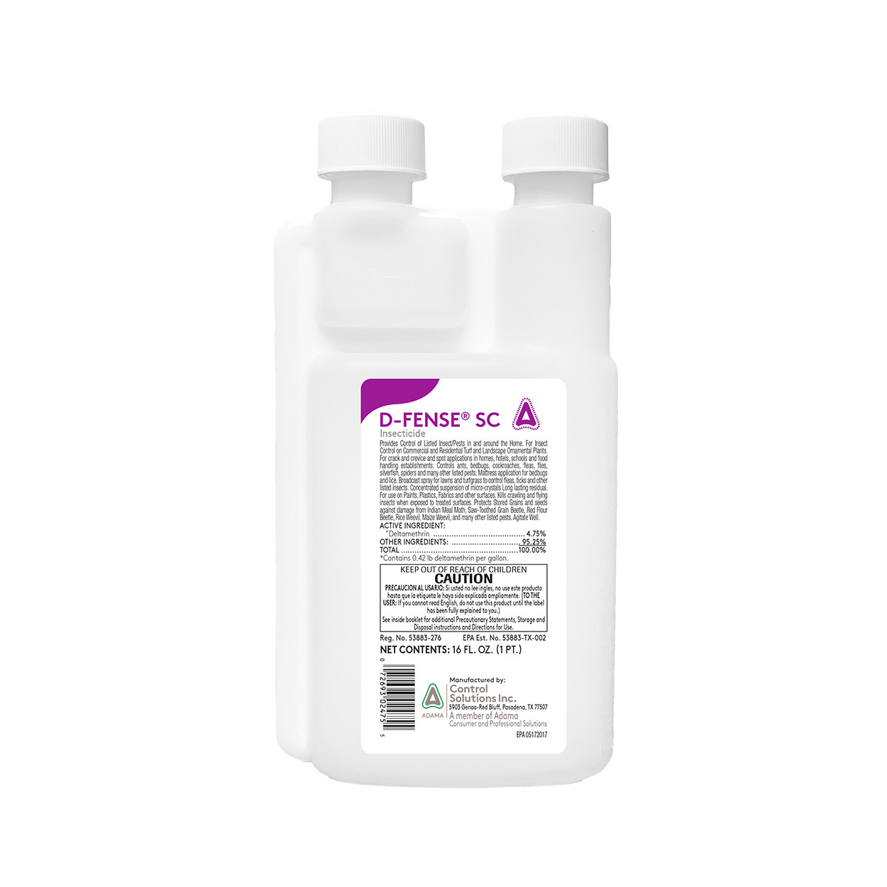 D-Fense SC Insecticide - 16 fl oz Bottle by Control Solutions gallery