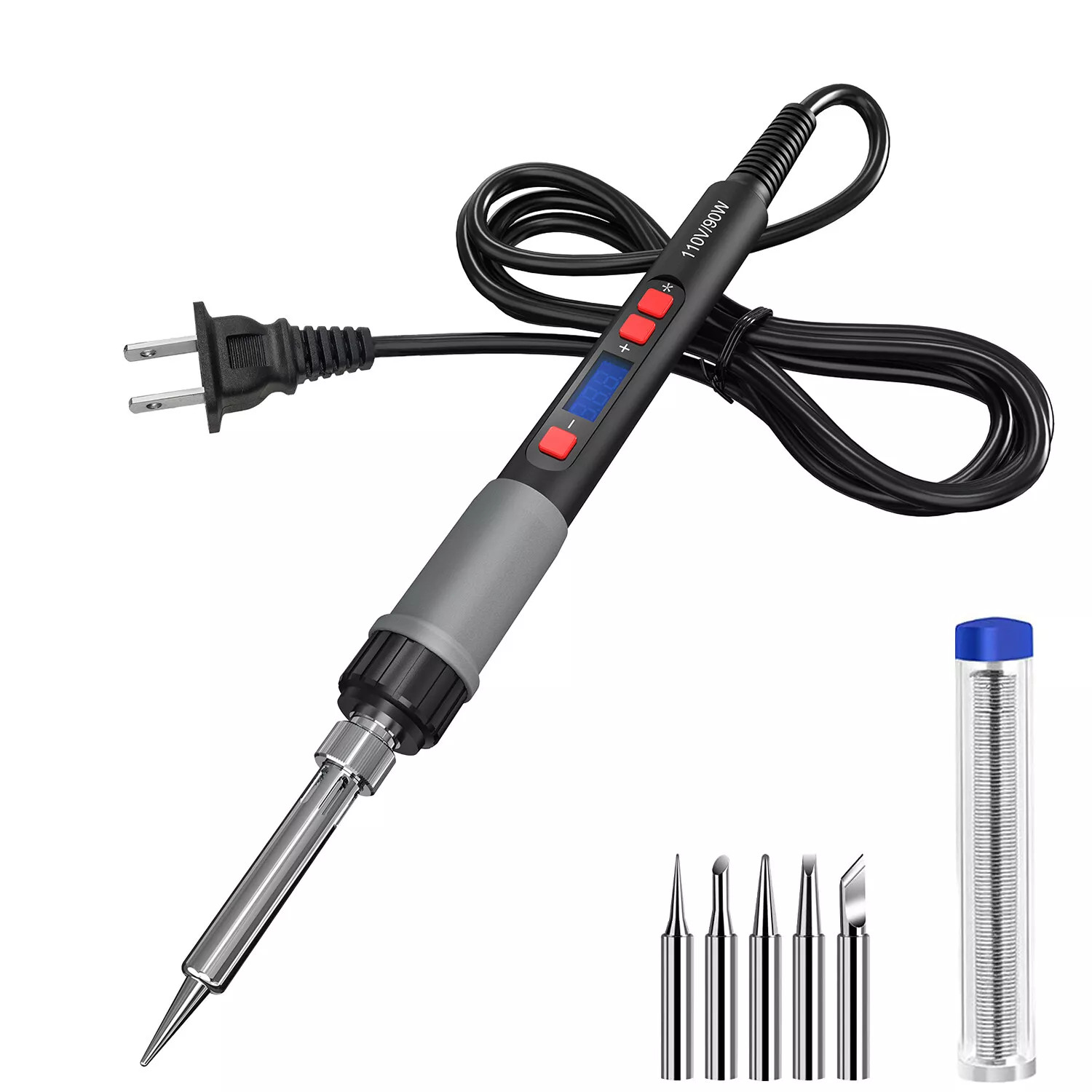 90W Digital Electric Soldering Iron Kit Tempe Adjustable Welding Tool Solder Gun gallery