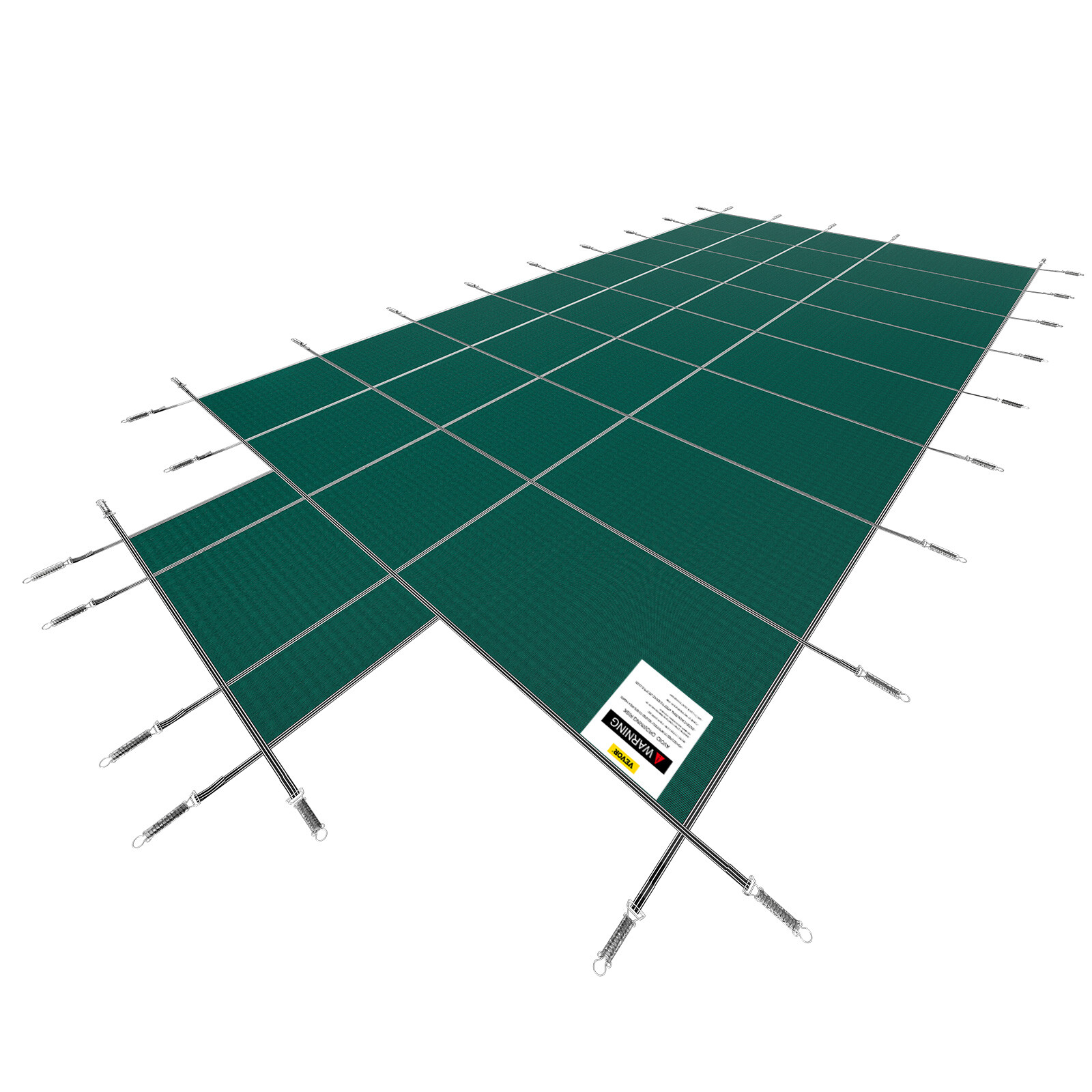 VEVOR Swimming Pool Safety Cover 18x36FT Safety Pool Cover w/ Center End Steps gallery