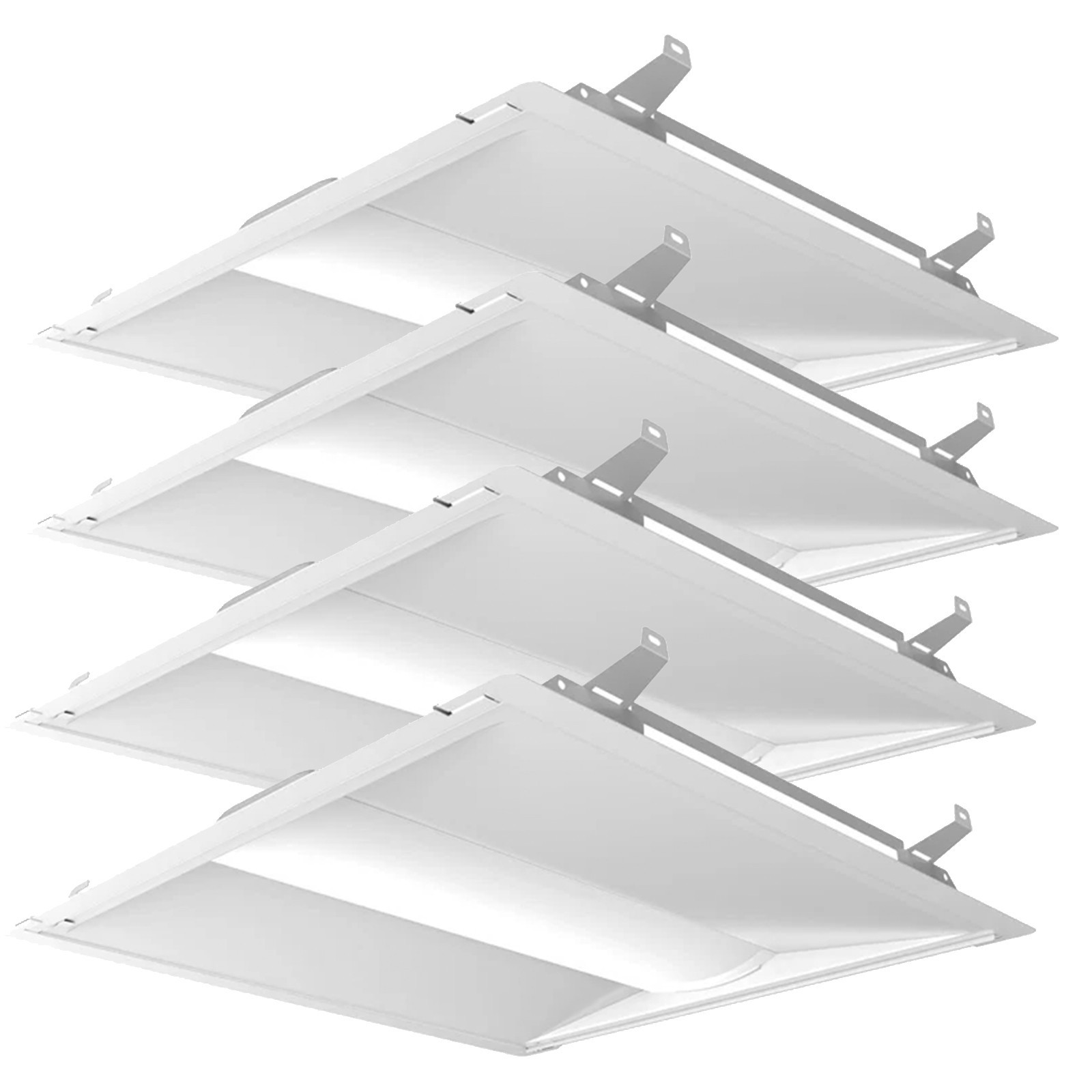 2x2" 2x4" 1x4ft LED Troffer Retrofit Door Frame Kit Light 20W-35W 3CCT Tunable gallery
