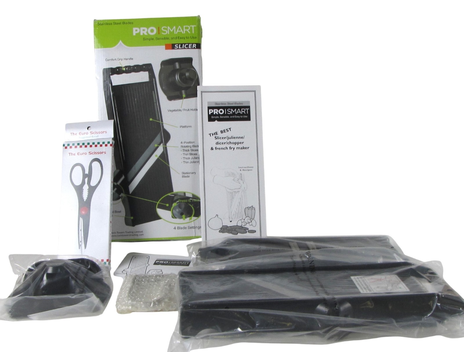 Pro Smart Mandoline Slicer Set Adjustable Vegetable Cutter New Open Box gallery