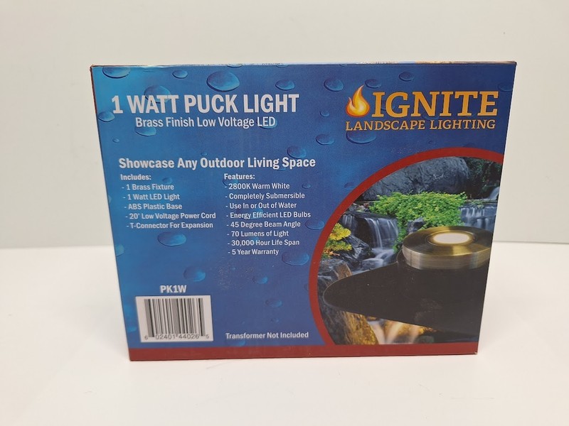 Anjon Ignite LED Brass Puck Light PK1W gallery