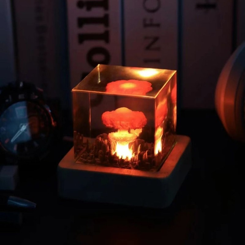 Nuclear Explosion Bomb Mushroom Cloud Lamp USB 3D Night Lights Rechargeable gallery