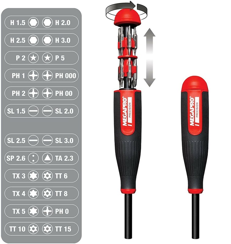 Megapro Precision 24 in 1 Multi Bit Screwdriver Micro Mini Standard and Security gallery