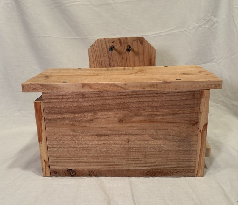Solid Cedar Backyard Squirrel House Nesting Box - Wooden Wildlife Box- Large gallery