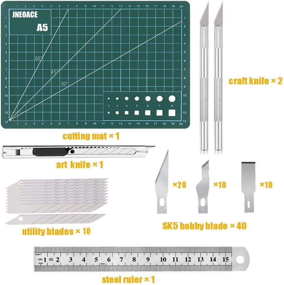 Kit Exacto Knife Set Blade Refill Xacto For Leather Craft Pen Cutter Razor gallery