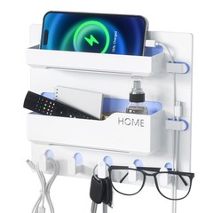 Bedside Shelf Wall Mount, Adhesive Accessories Organizer with