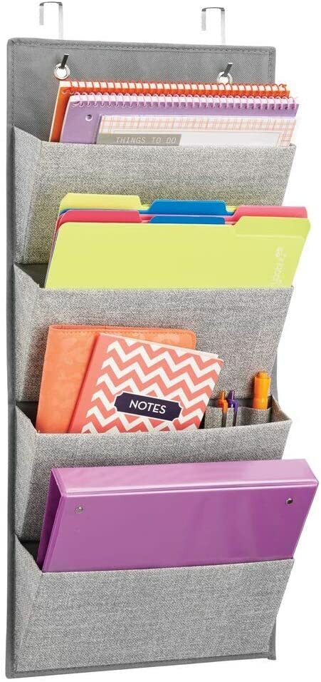 Storage Soft Fabric Storage Over The Door mDesign 4 Pocket gallery