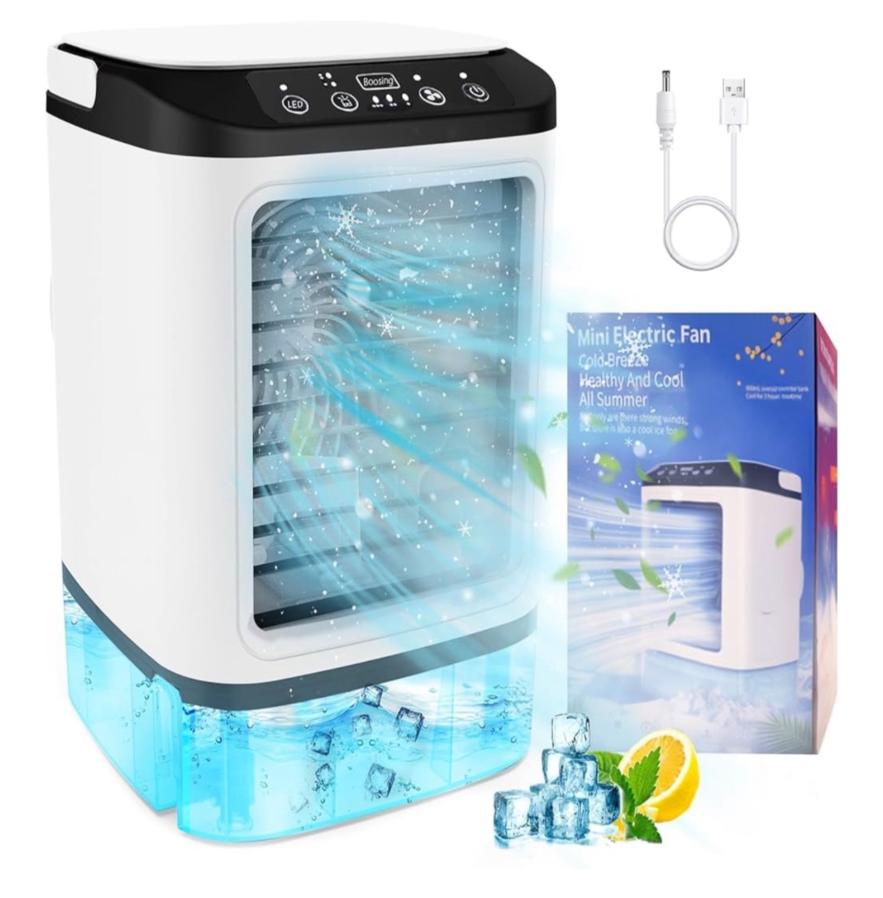 Mini Electric Fan Portable Air Condition Cool Breeze Healthy and cool all summer gallery