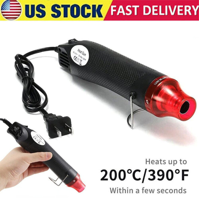 Mini Heat Gun DIY Electric Nozzles Tool Hot Air Gun Embossing Drying Paint USA gallery