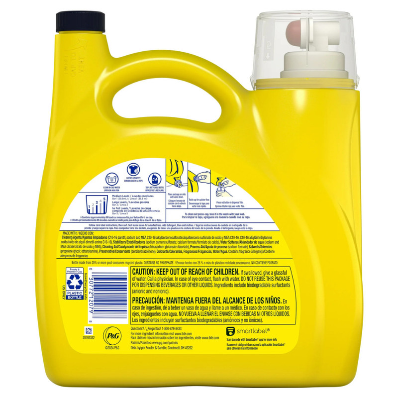 Tide Simply Laundry Detergent Liquid, Daybreak Fresh, 117 fl oz, 89 Loads NEW gallery