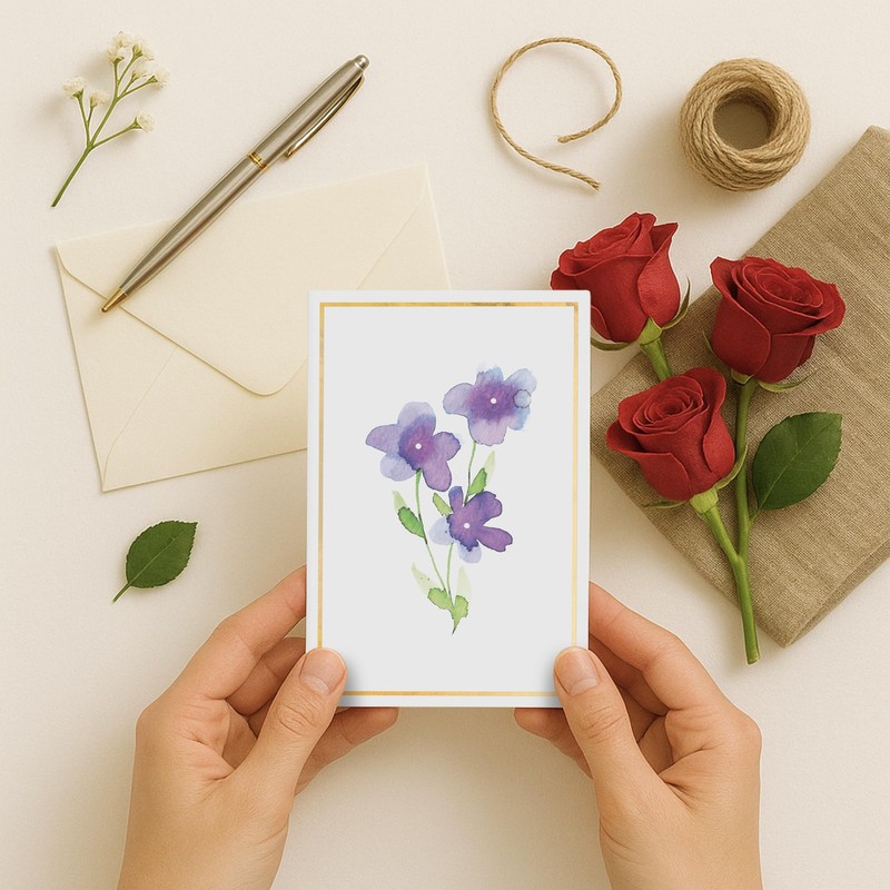 30 Blank Floral Note Cards with Envelopes 4x6 Inch Stationery Set gallery