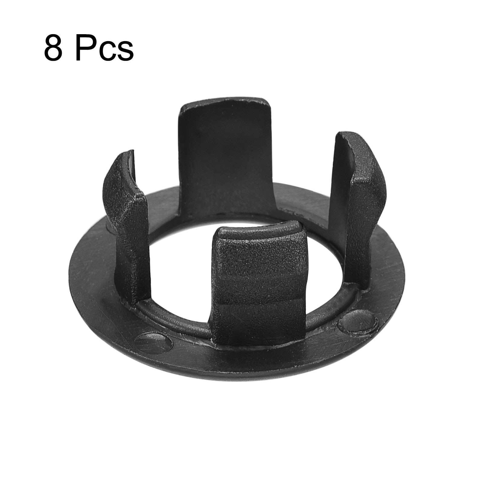 8Pcs 25.1mm Sink Trim Overflow Cover Ring Hole Insert in Round Caps Black gallery